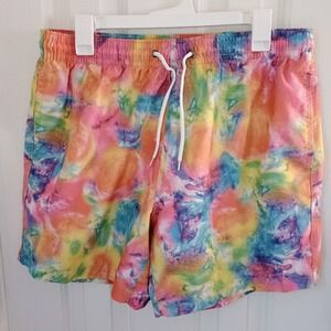TRUNKS Surf & Swim Co Swim Shorts Mens Large Tie Dye 6"